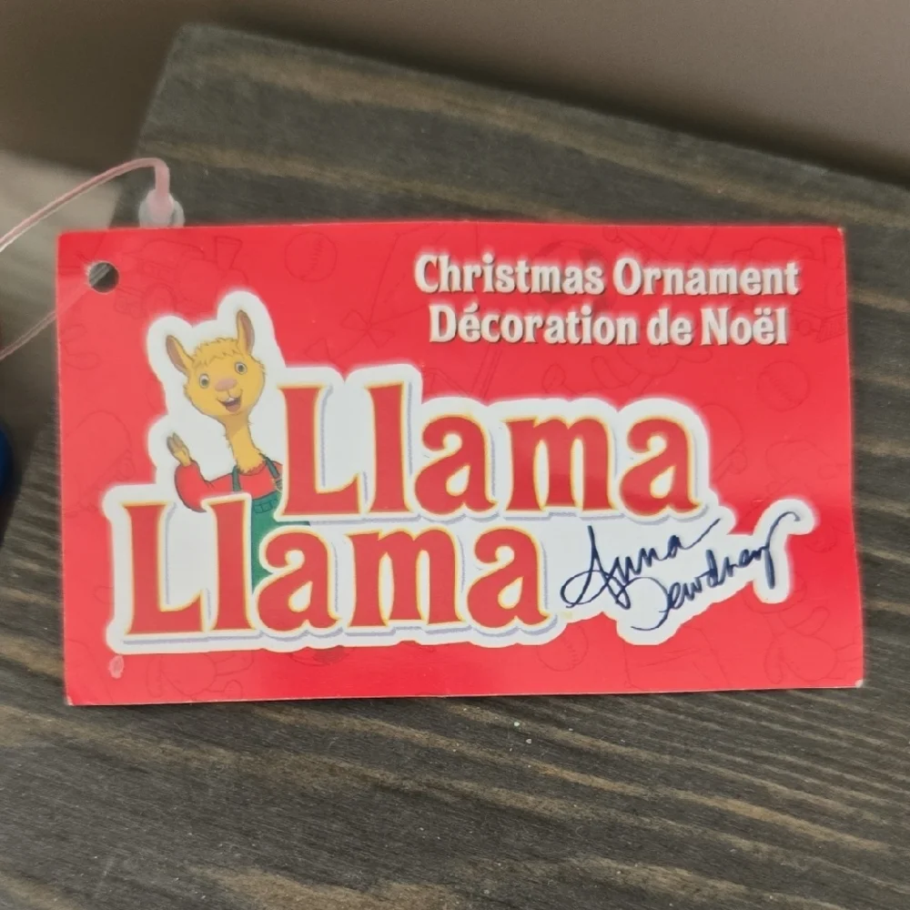 NWT Llama Llama Christmas Ornament with Blue Gift Box - Picture 5 of 5